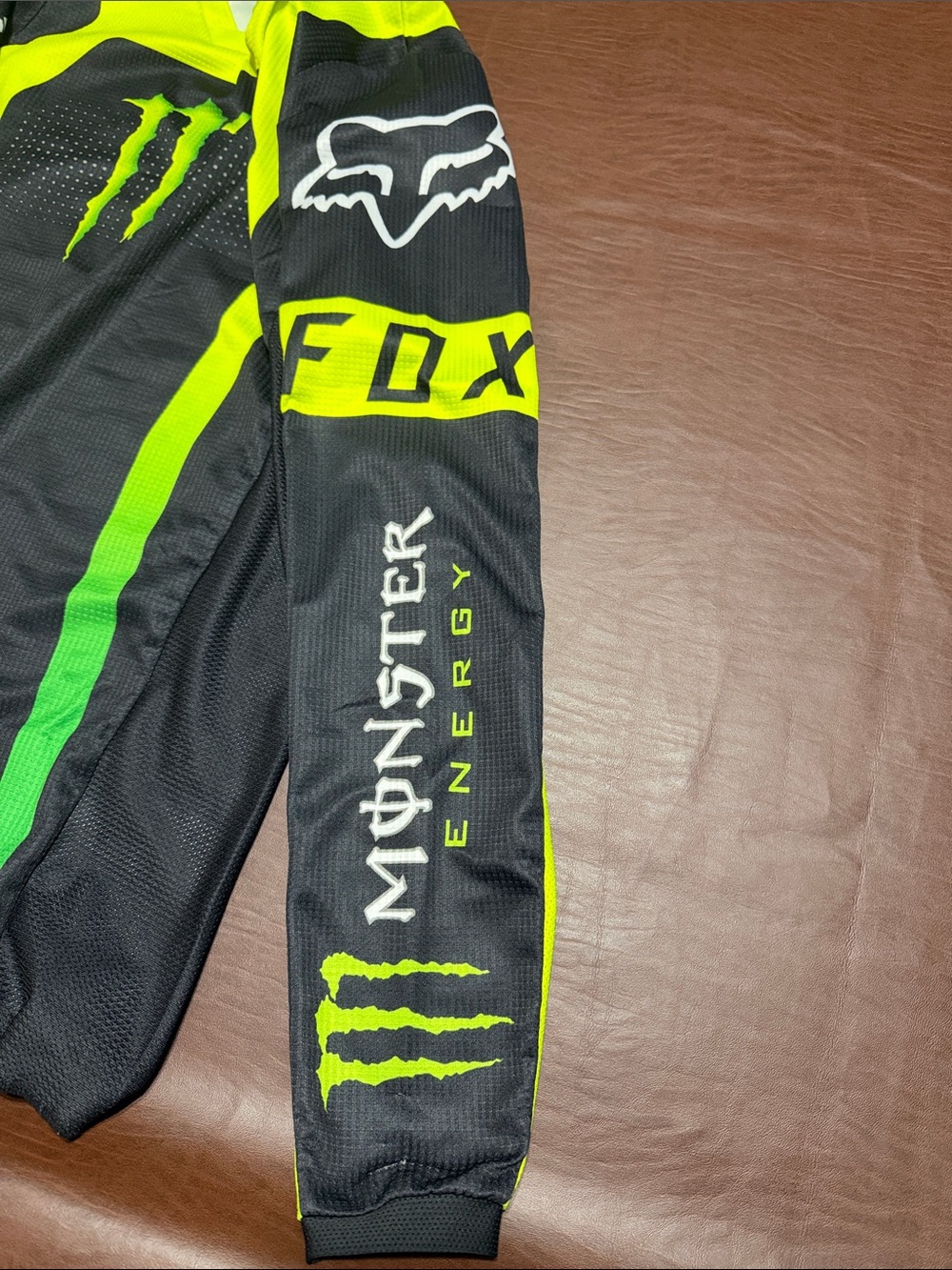 Fox Men’s Black & Neon Yellow-Green MX Jersey - Picture 3 of 7